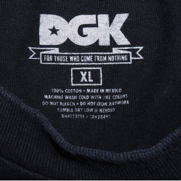 DGK Against All Odds Graphic T-Shirt Black Size XL Skate Streetwear - Picture 3 of 4